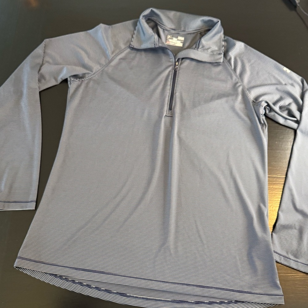 Under‎ Armour black gray Striped loose fit Pullover